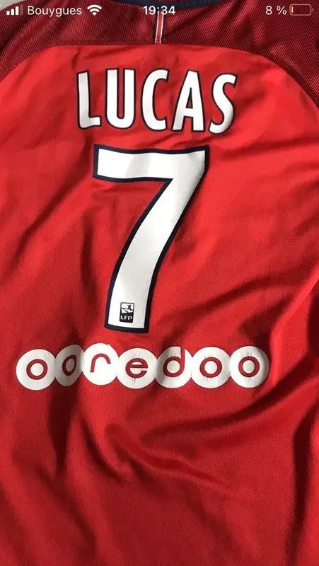 Maillot et short Lucas PSG - Au Fil Des LégendesPsg nike football Lucas paris tee shirt sport