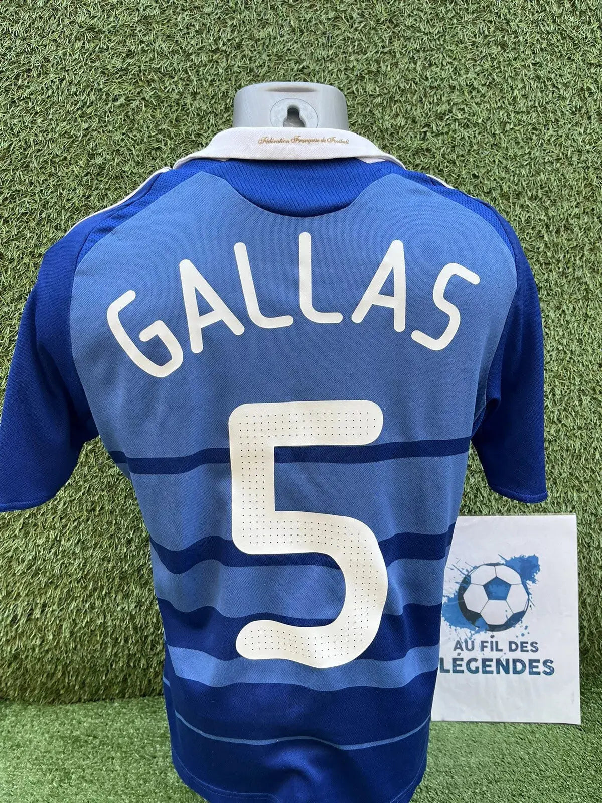 Maillot Gallas france - Au Fil Des Légendes adidas tee shirt football sport jersey