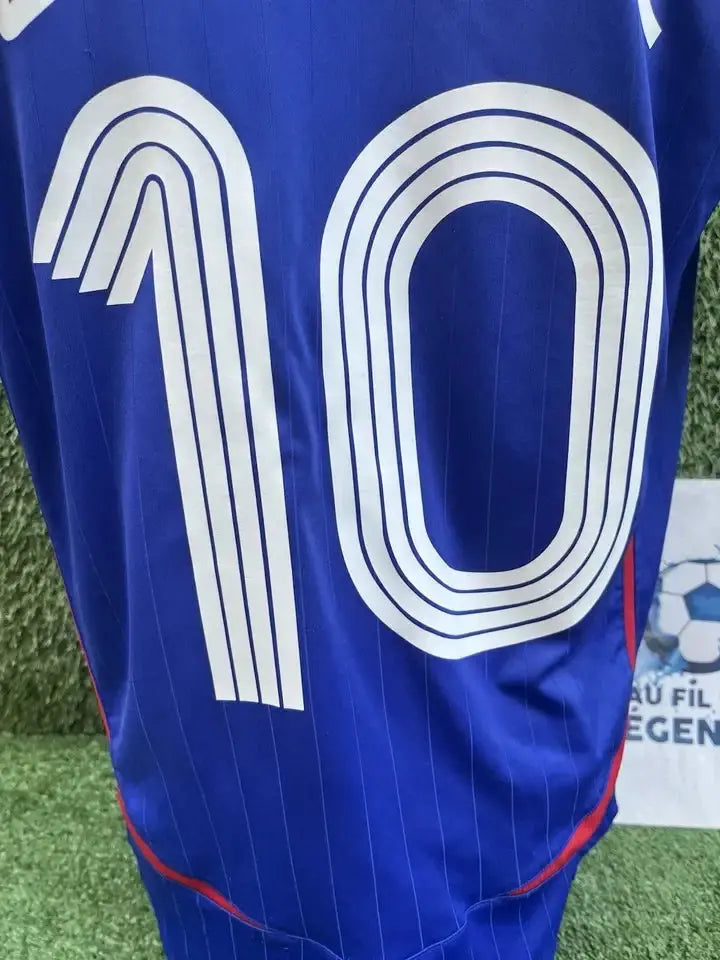 Maillot Zidane équipe de France - Au Fil Des Légendes adidas football vintage