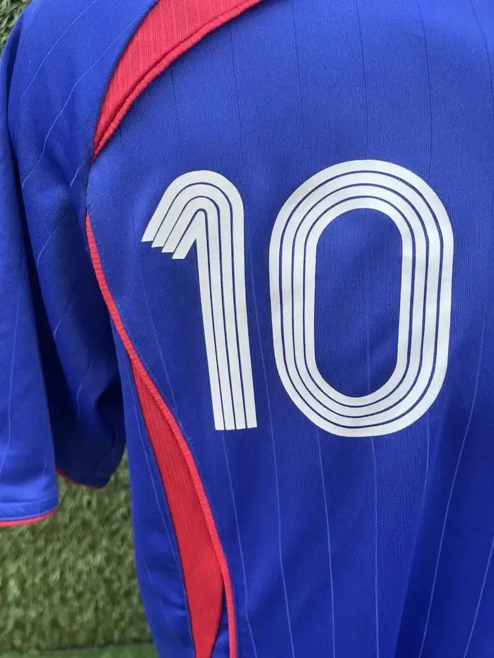 Maillot Zidane équipe de France - Au Fil Des Légendes adidas football vintage