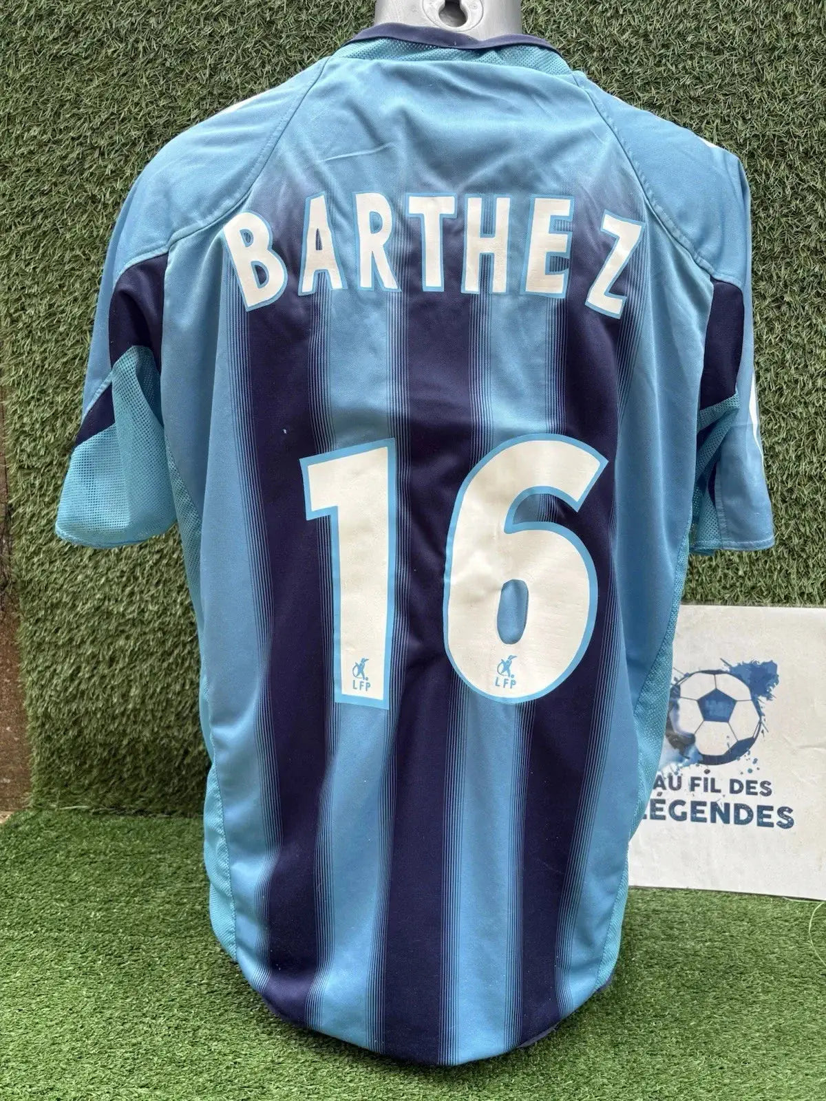 Maillot Barthez olympique de Marseille - Au Fil Des Légendes adidas football shirt vintage