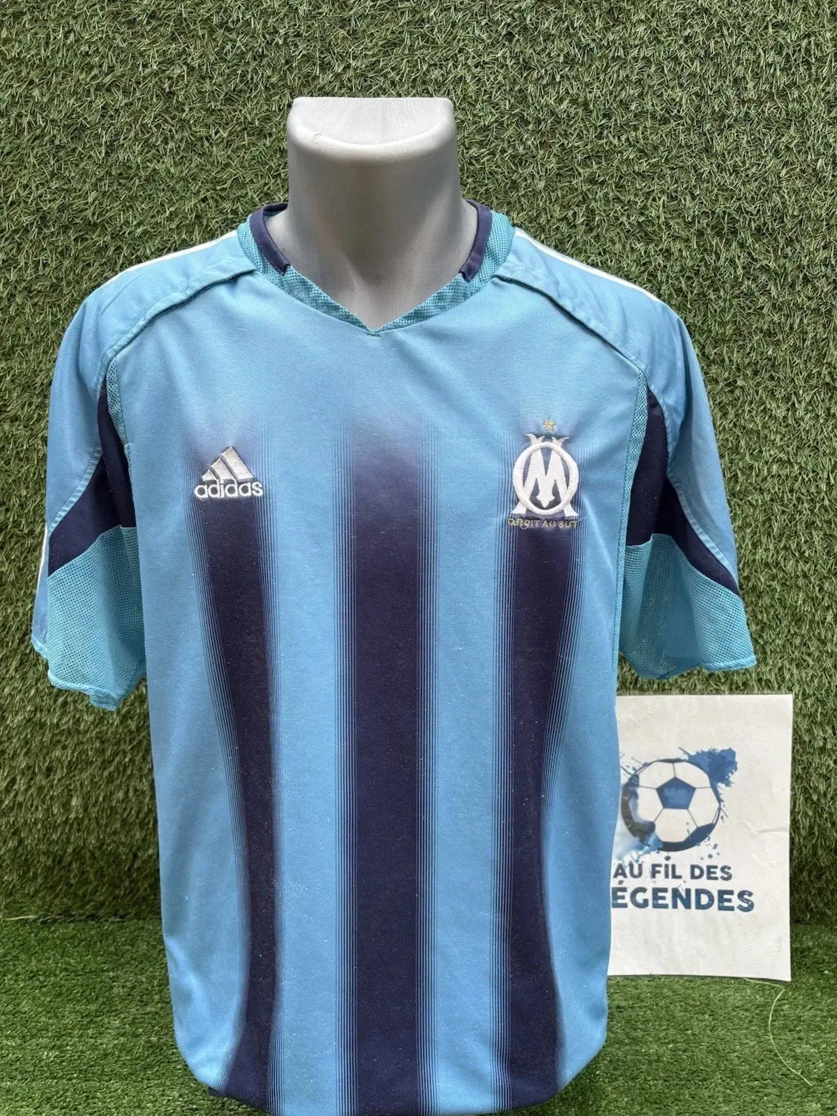 Maillot Barthez olympique de Marseille - Au Fil Des Légendes adidas football shirt vintage