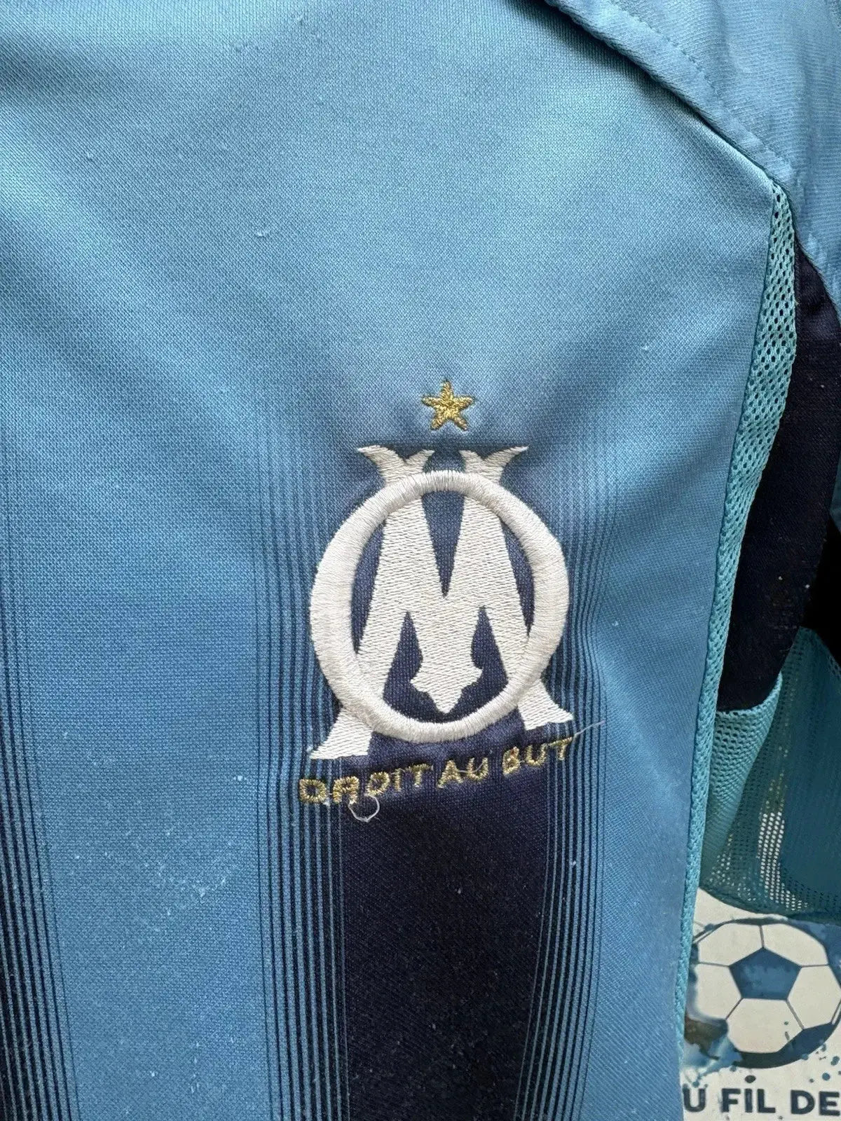 Maillot Barthez olympique de Marseille - Au Fil Des Légendes adidas football shirt vintage