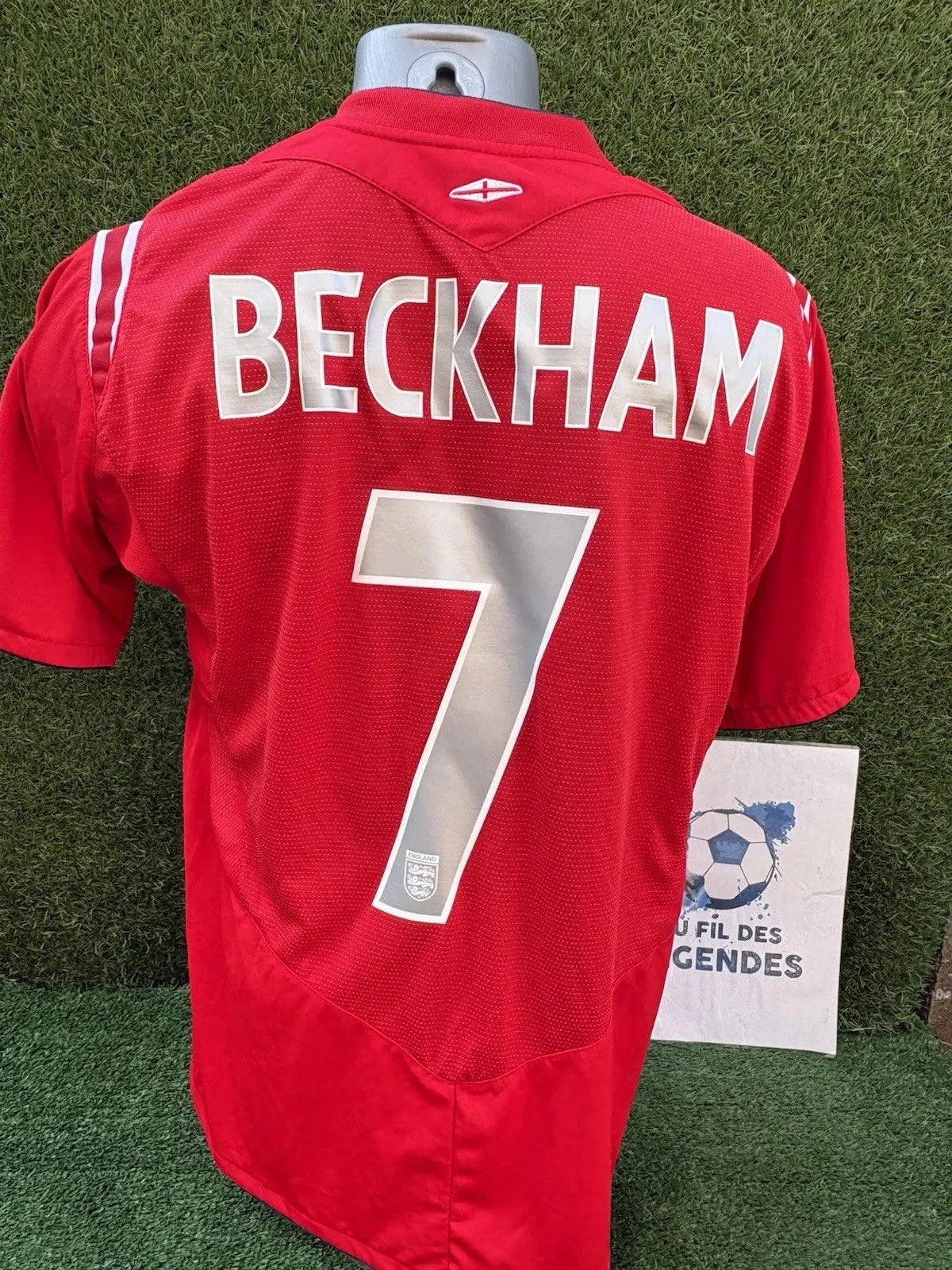 Maillot Beckham Angleterre Au Fil Des Légendes umbro football shirt vintage