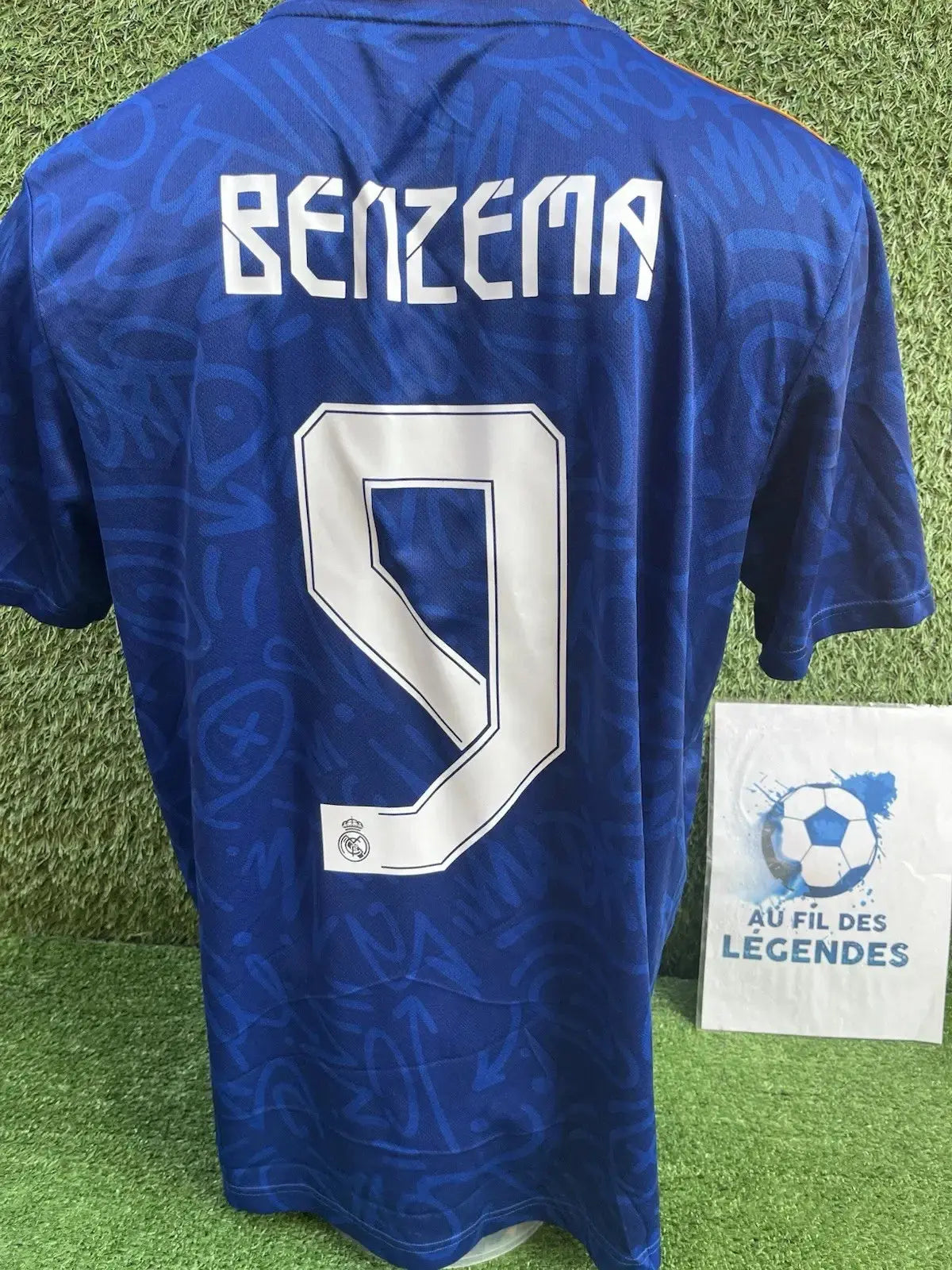 Maillot Benzema Real Madrid - Au Fil Des Légendes adidas football shirt