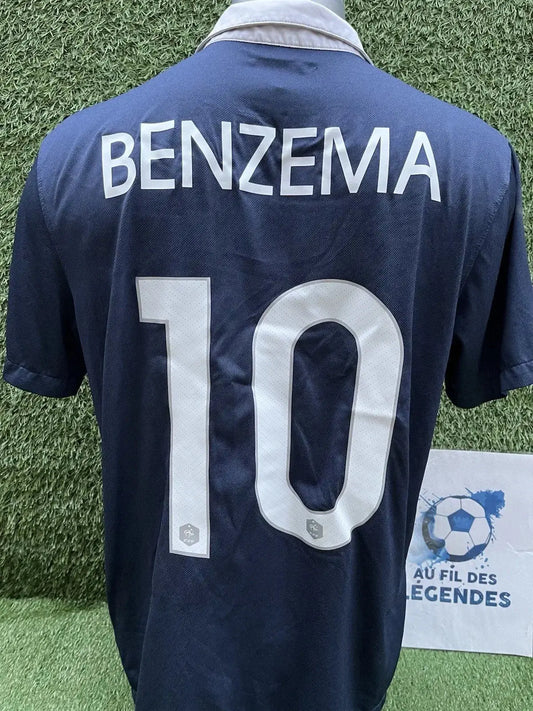 Maillot Benzema équipe de France - Au Fil Des Légendes vintage nike football shirt