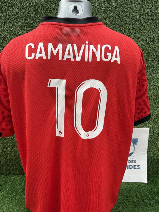Maillot Camavinga Stade Rennais- home 2020/21 - taille XL Au Fil Des Légendes