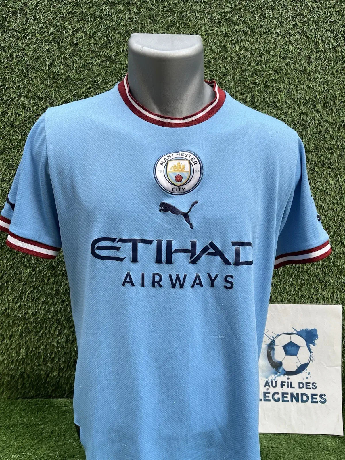Maillot De Bruyne Manchester City- home 2022-23 - Taille L Au Fil Des Légendes