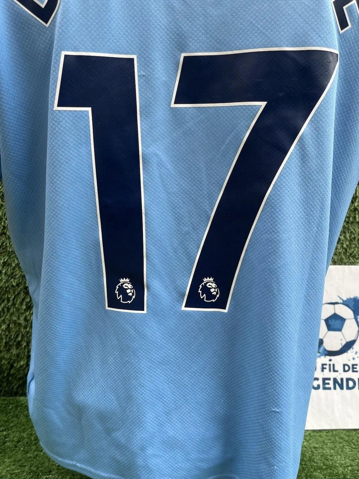 Maillot De Bruyne Manchester City- home 2022-23 - Taille L Au Fil Des Légendes