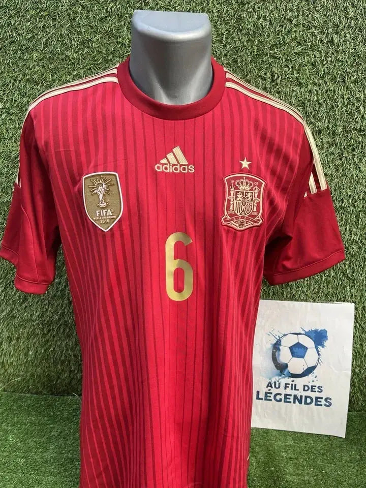 Maillot Iniesta Espagne - Au Fil Des Légendes adidas football shirt vintage authentique