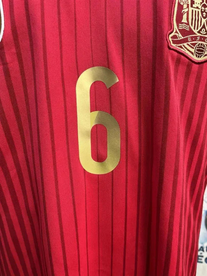 Maillot Iniesta Espagne - Au Fil Des Légendes adidas football shirt vintage authentique