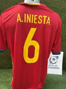 Maillot Iniesta Espagne Au Fil Des Légendes adidas football shirt vintage