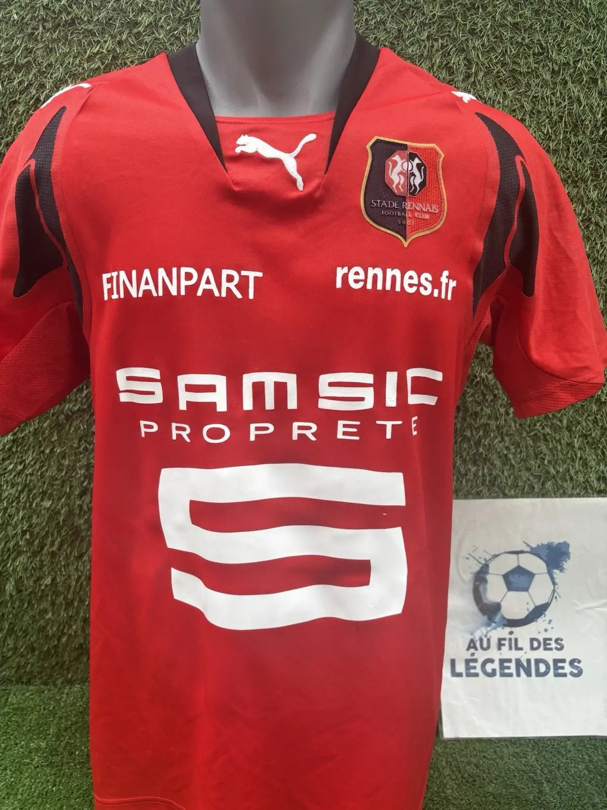 Maillot Leroy Stade Rennais - home 2007/08 - Taille XL Au Fil Des Légendes