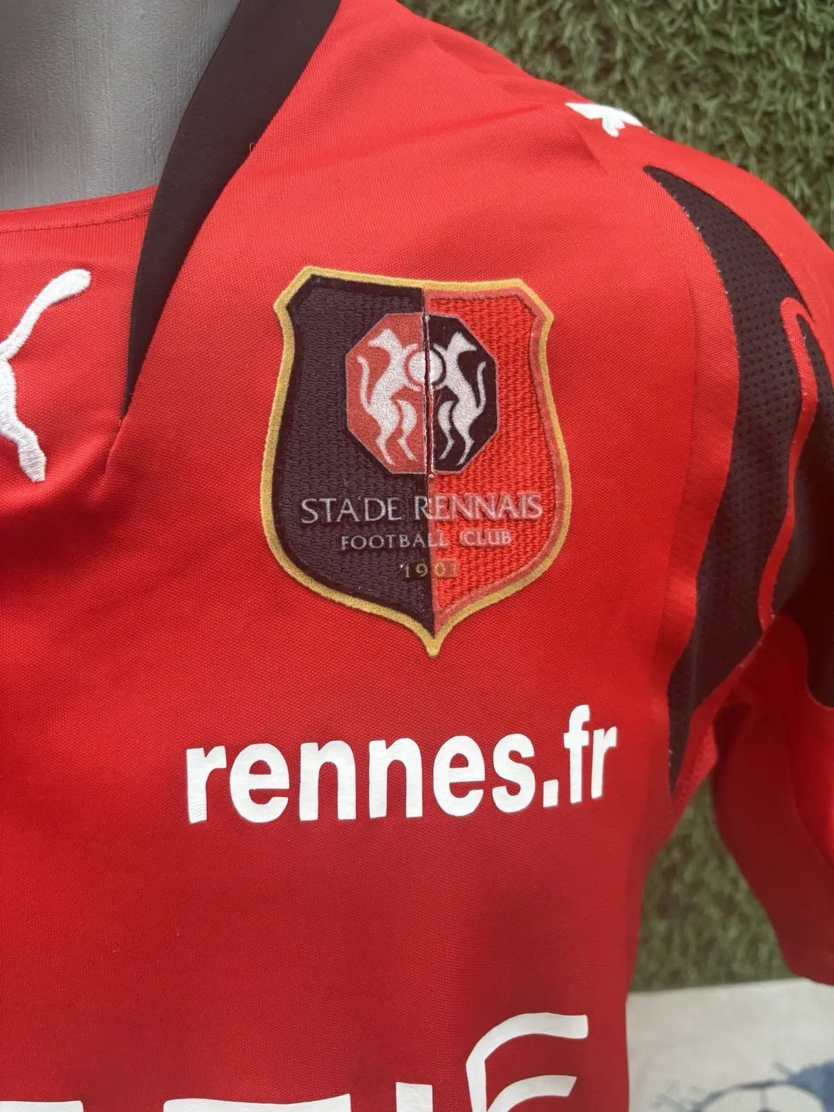 Maillot Leroy Stade Rennais - home 2007/08 - Taille XL Au Fil Des Légendes