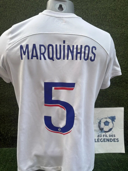 Maillot Marquinhos PSG -saison 2022- taille S Au Fil Des Légendes
