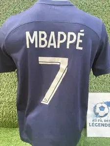 Maillot PSG Mbappé enfant blanc