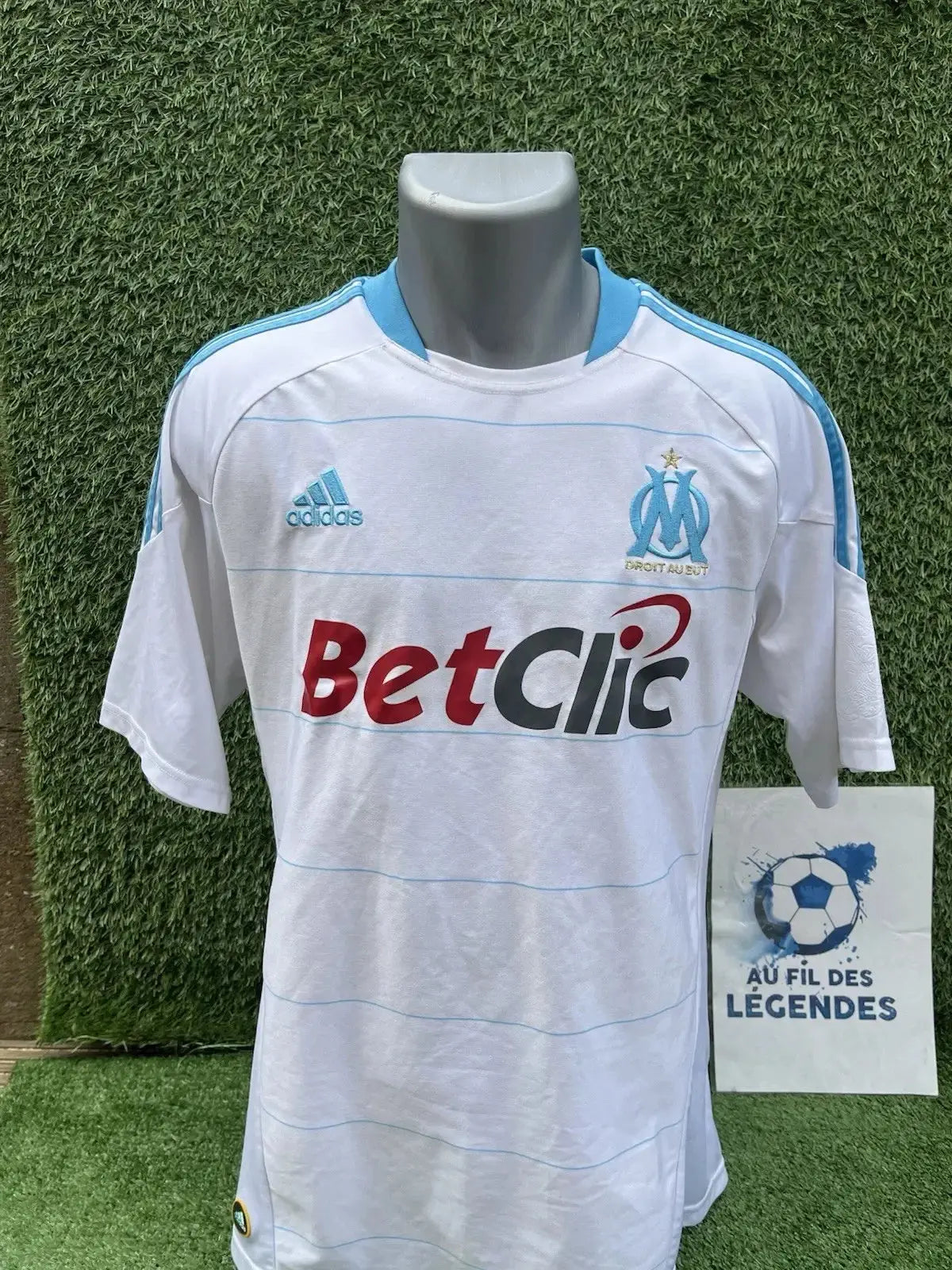 Maillot Olympique de Marseille Vintage - Au Fil Des Légendes adidas football