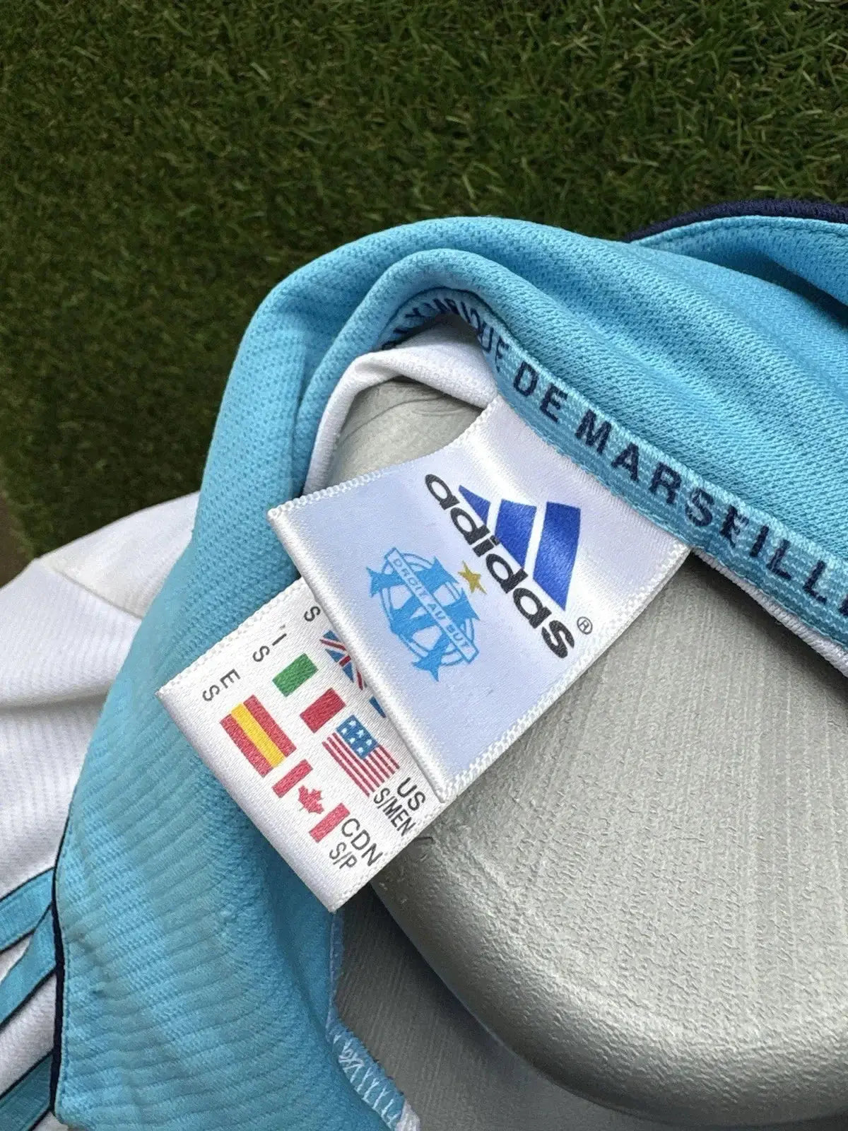 Maillot Olympique de Marseille Vintage - Au Fil Des Légendes adidas football shirt