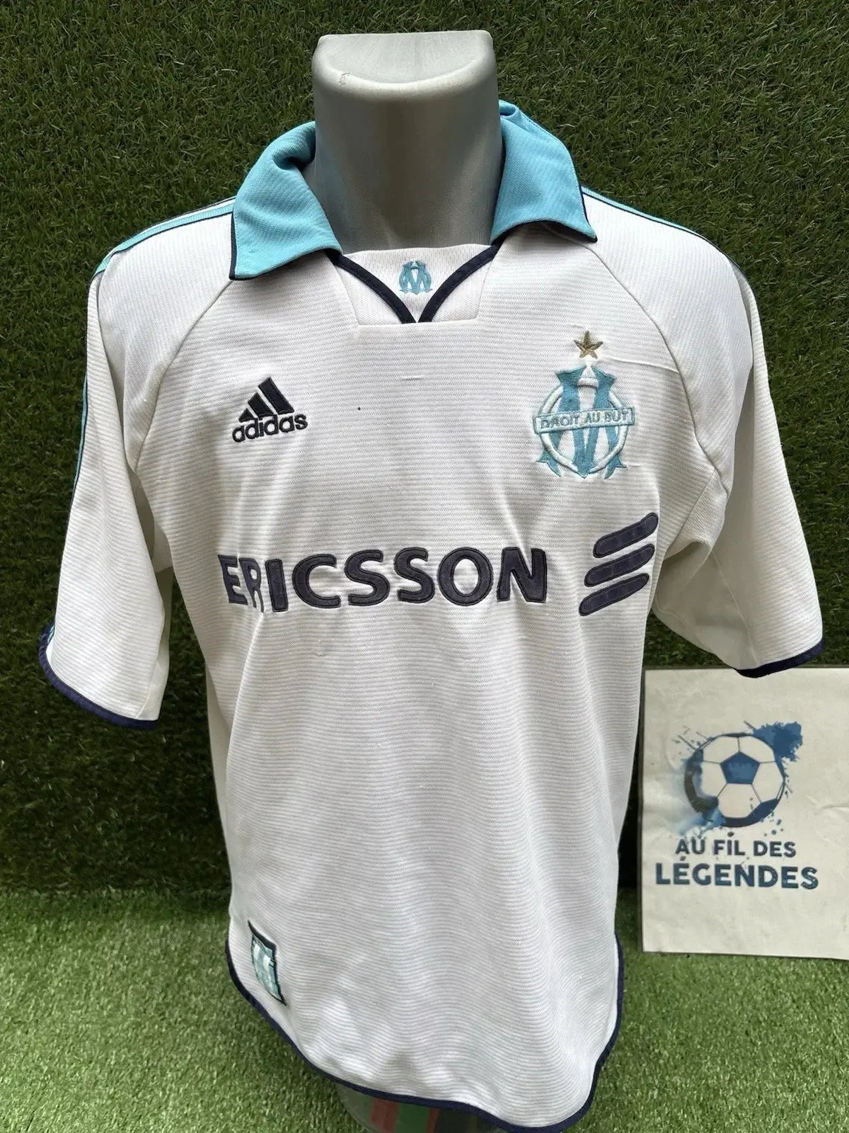 Maillot Olympique de Marseille Vintage - Au Fil Des Légendes adidas football shirt