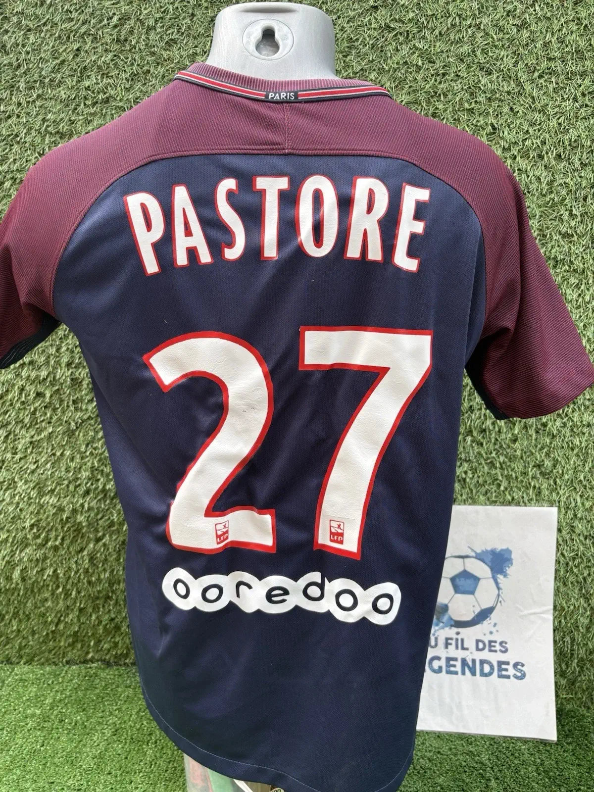 Maillot Pastore PSG - home 2017/18 - Taille XS Au Fil Des Légendes