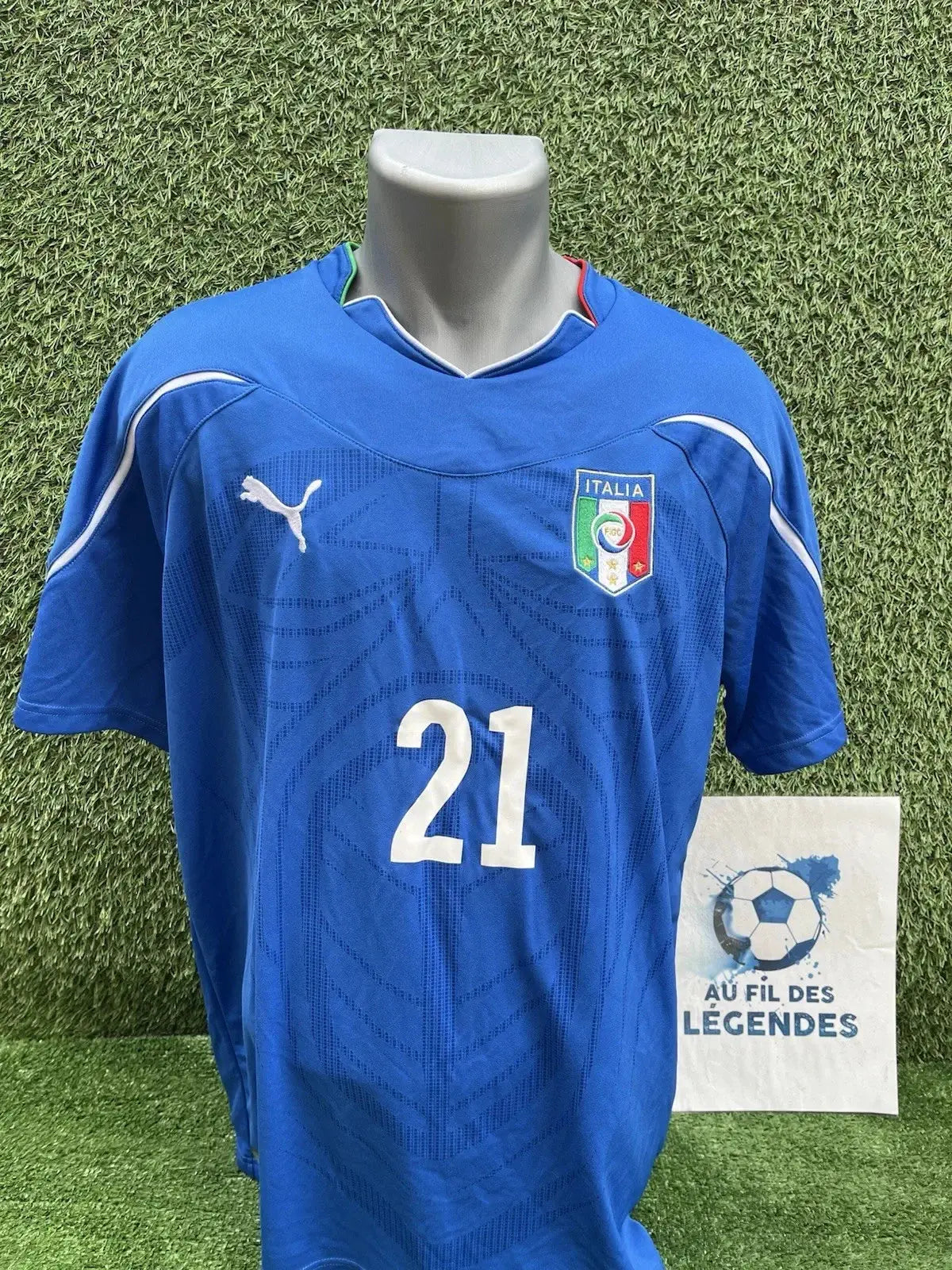Maillot Pirlo Italie - Au Fil Des Légendes puma football shirt vintage