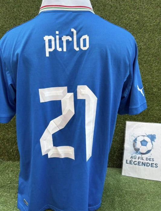 Maillot Pirlo Italie - home 2012 - Taille M Au Fil Des Légendes
