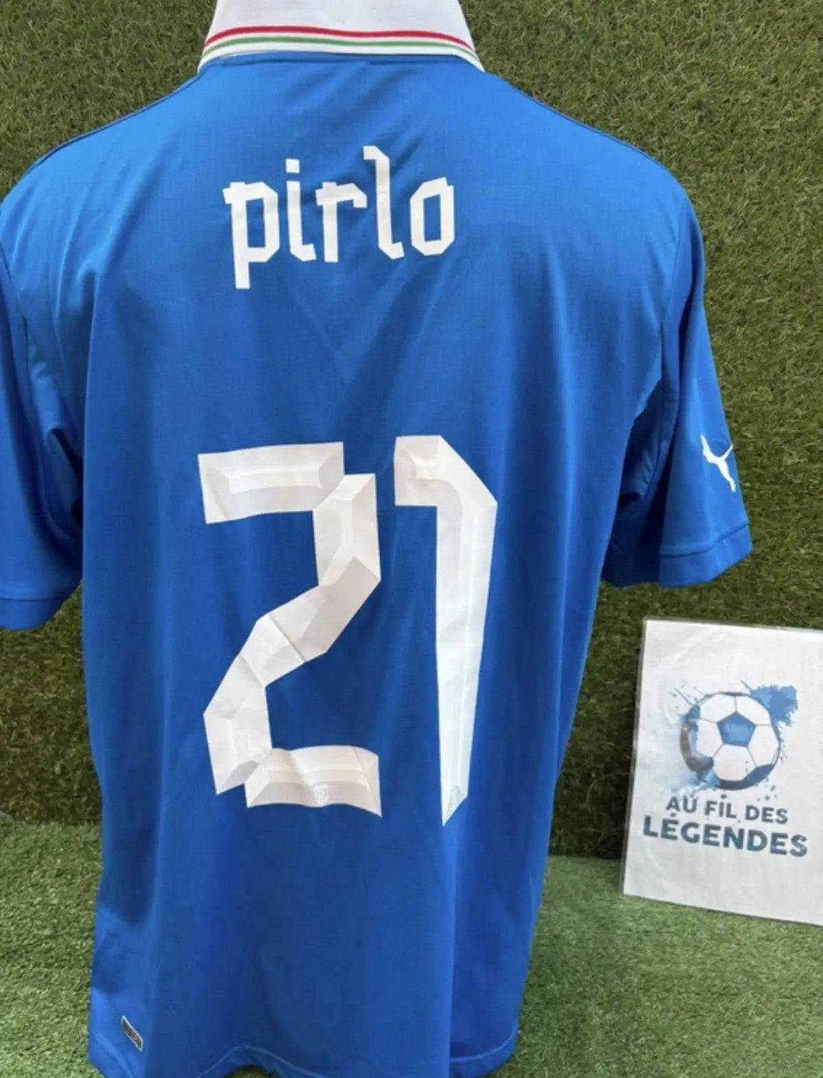 Maillot Pirlo Italie - home 2012 - Taille M Au Fil Des Légendes