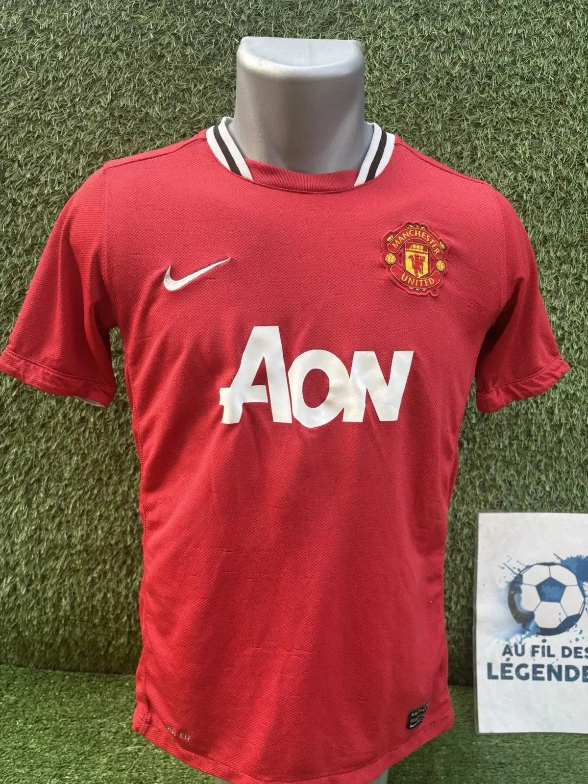 Maillot Vidic Manchester United - Au Fil Des Légendes nike football shirt Vintage