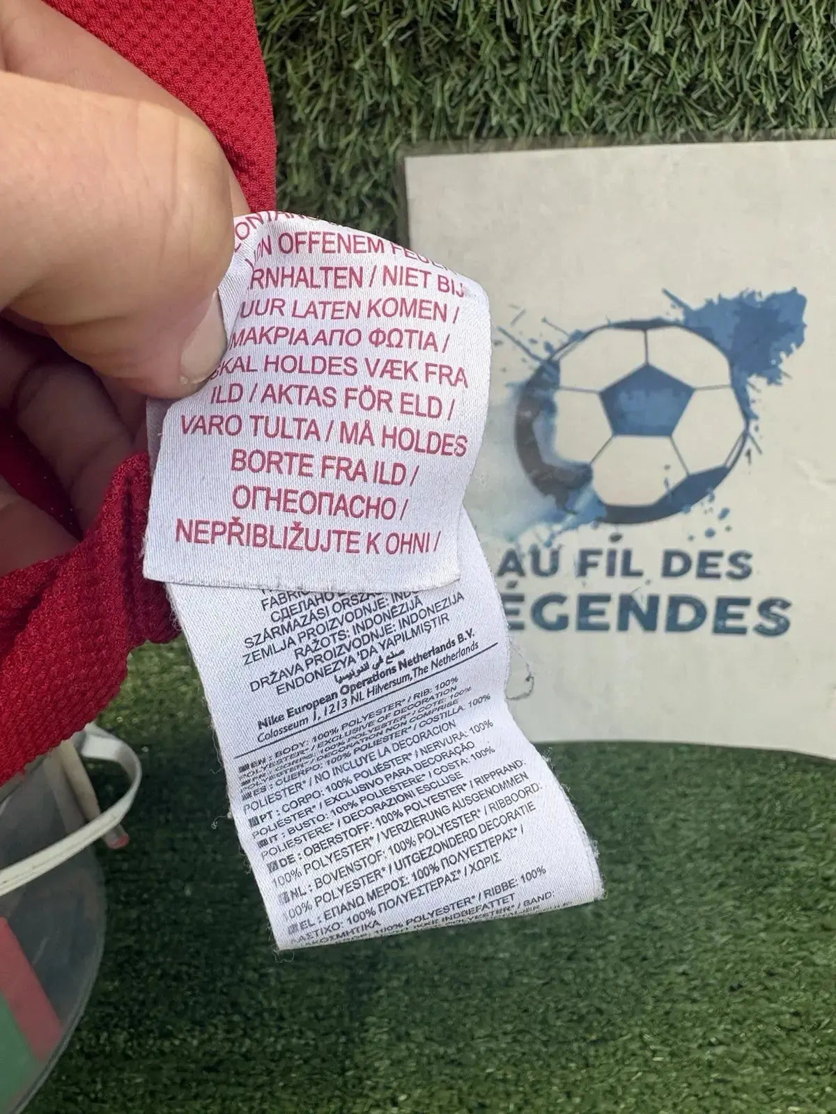 Maillot Vidic Manchester United - Au Fil Des Légendes nike football shirt Vintage