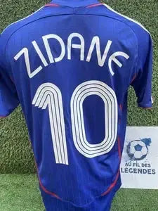 Maillot Zidane équipe de France - Au Fil Des Légendes adidas football vintage