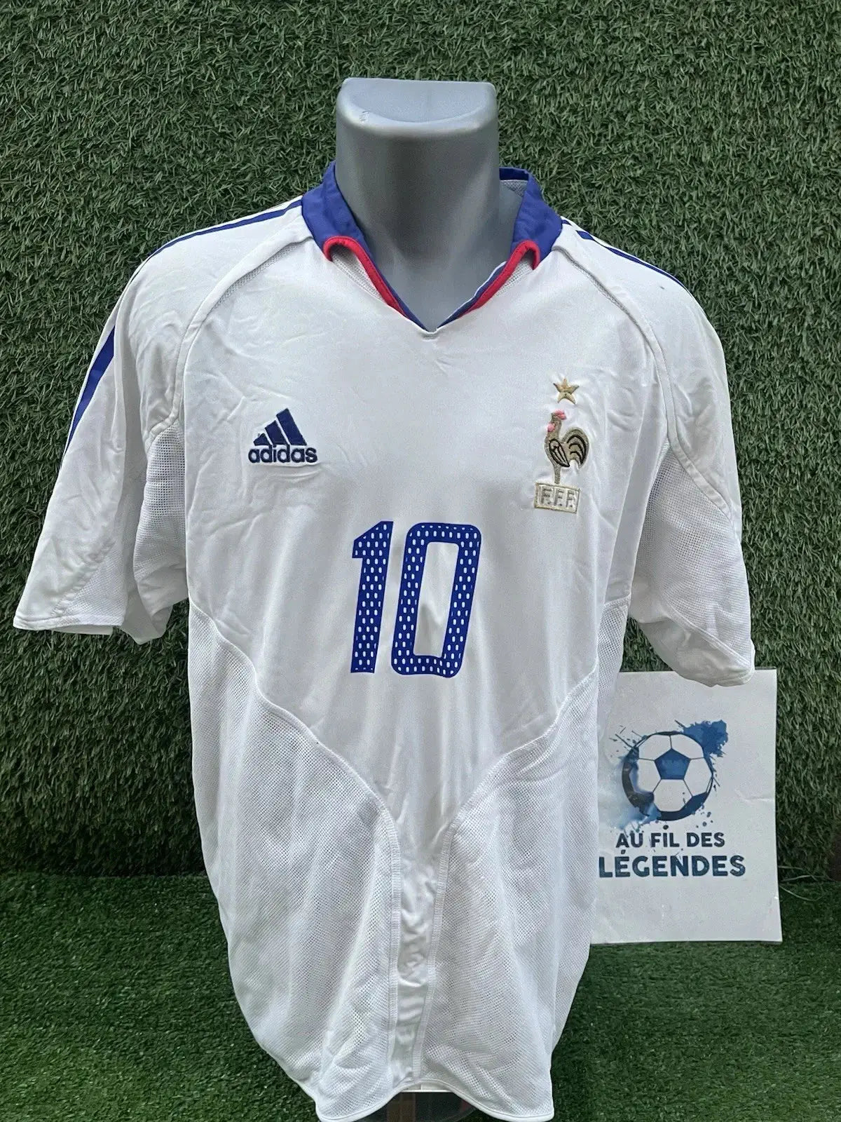 Maillot Zidane équipe de France - Au Fil Des Légendes adidas football Shirt Vintage