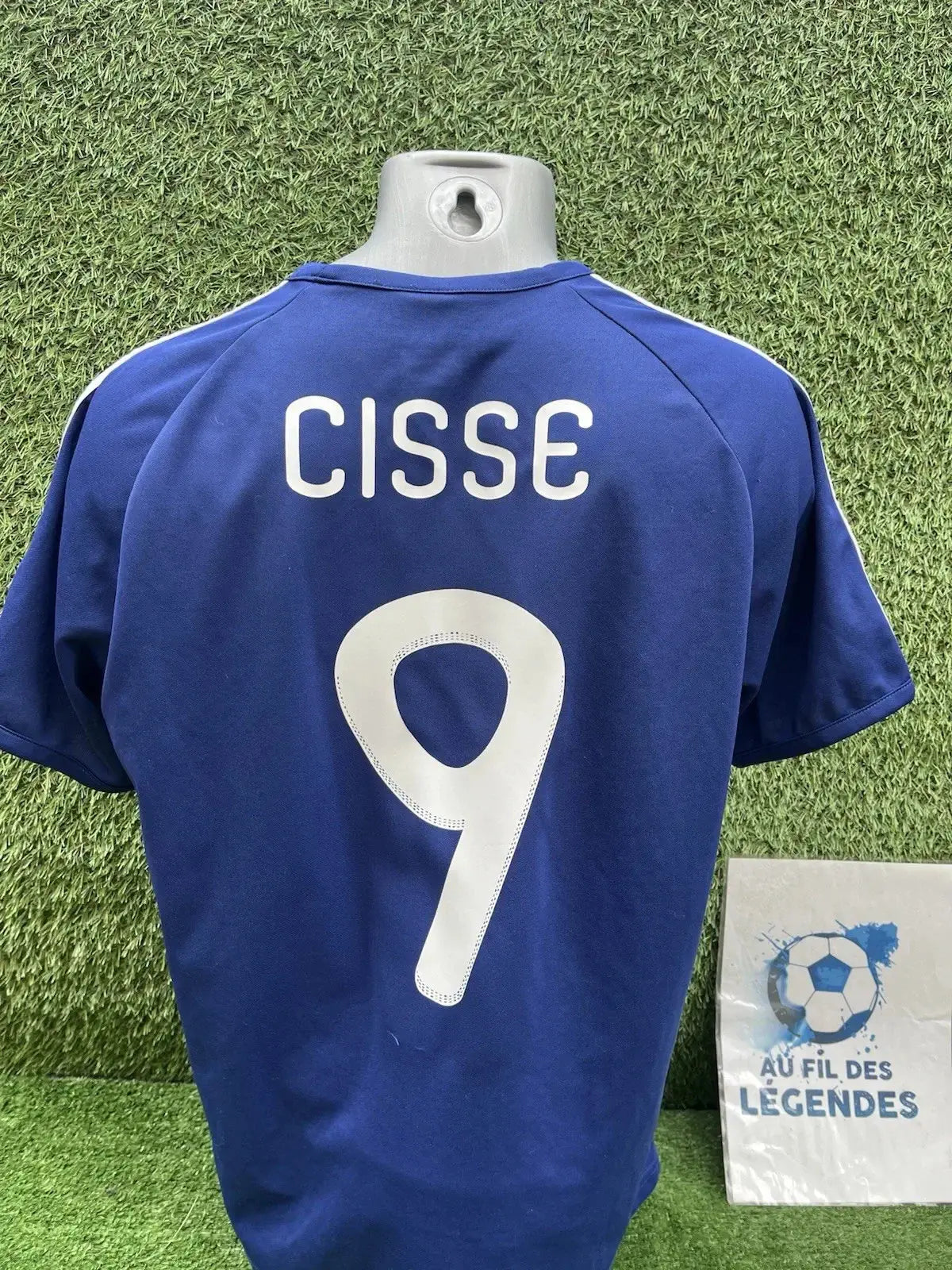 Maillot cisse équipe de France - Au Fil Des Légendes adidas football shirt vintage