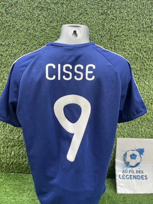 Maillot cisse équipe de France - Au Fil Des Légendes adidas football shirt vintage