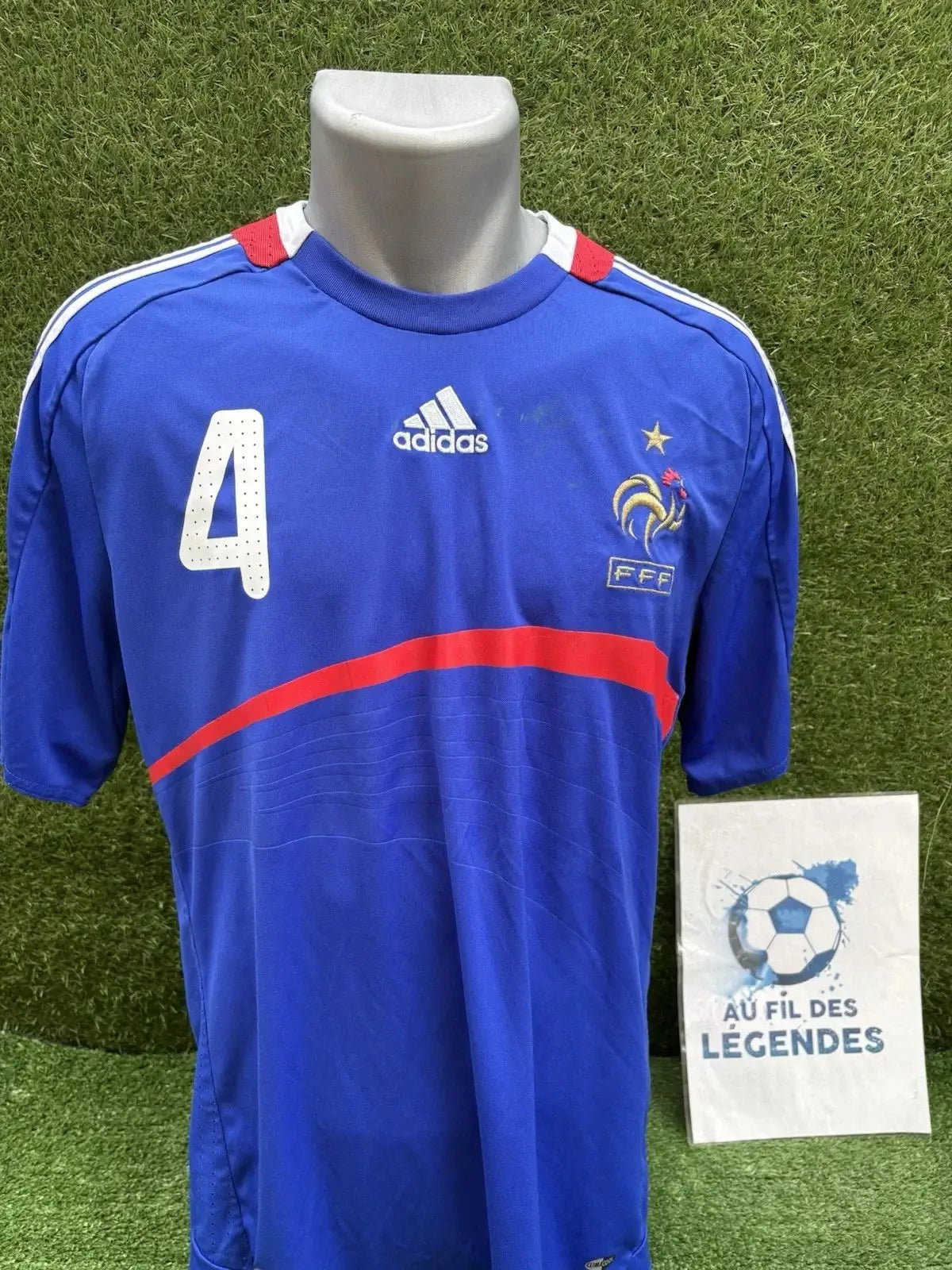 Maillot vieira équipe de France Au Fil Des Légendes adidas football shirt vintage