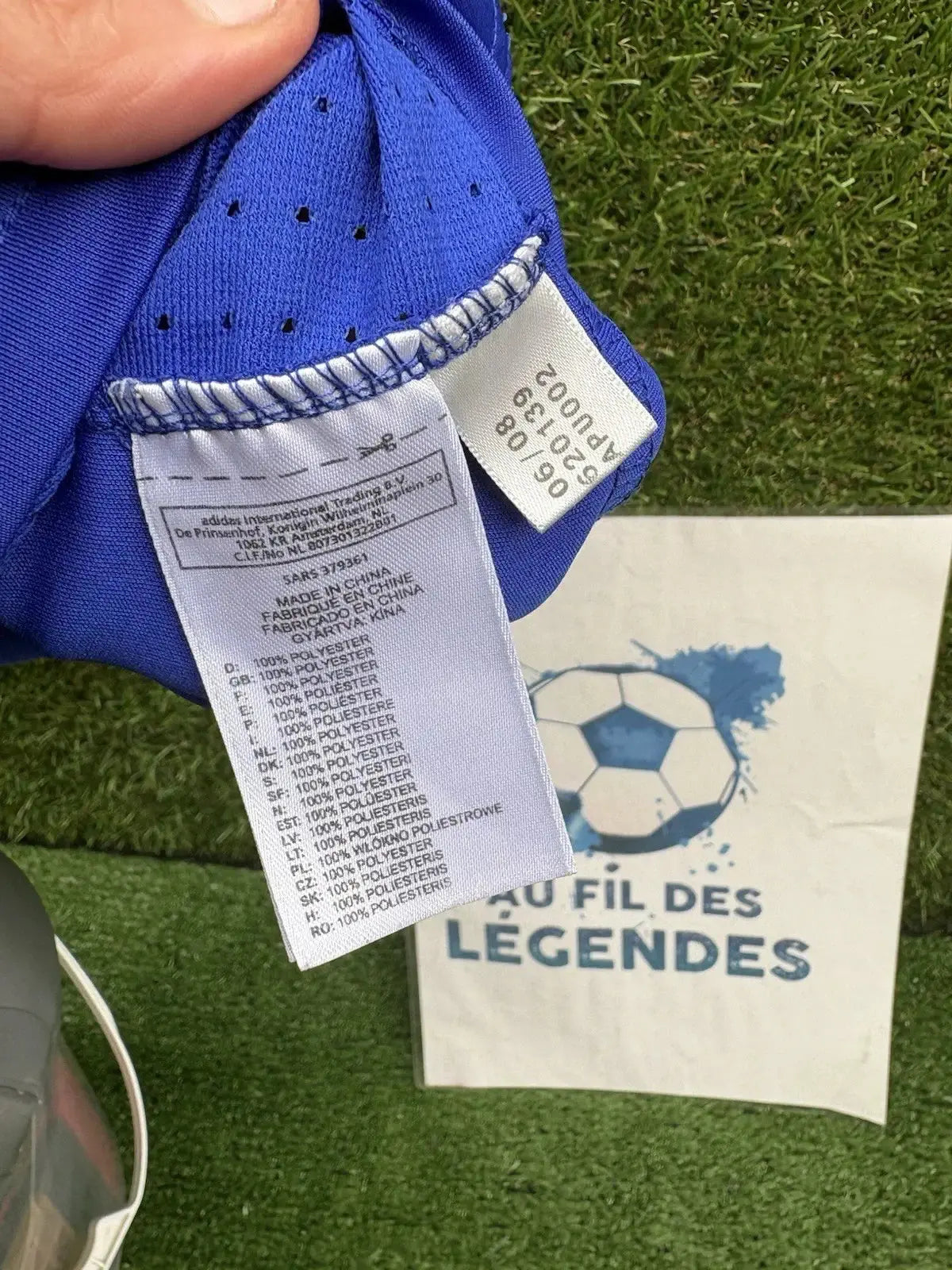Maillot vieira équipe de France Au Fil Des Légendes adidas football shirt vintage